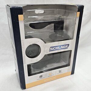 Schlage FB50NV Acc 716 Single Cylinder Deadbolt- Keyed Entry Accent Lever Bronze